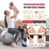 Thigh Trainer, 15-70 lbs Pelvic Floor Trainer for Women, Multifunctional Butt Trainer, Butt Trainer with Resistance Bands, Leg Press for Home, Pelvic Floor Training Device for Shaping, Yoga