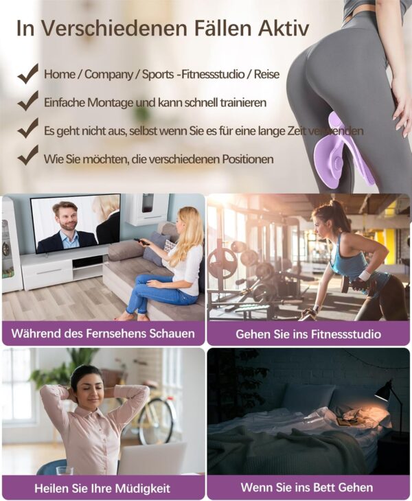 Thigh Trainer 35 lb Pelvic Floor Trainer Women's for Women Leg Press Butt Trainer for Home Men Training Equipment Fitness Equipment Sports Equipment Home Pelvic Floor Muscle Trainer Buttocks Trainer