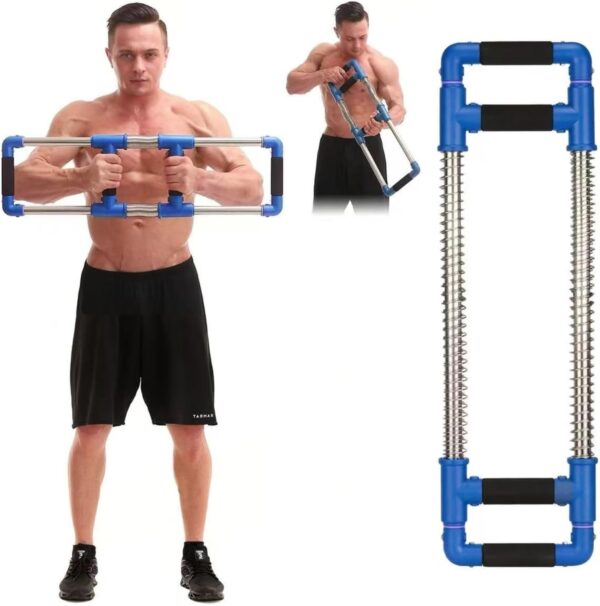GoFitness Push Down Bar Chest Trainer Fitness Equipment for Home Strength Training Sports Equipment for Chest Muscles, Arms, Shoulders, Abdomen, Back - Home Gym Equipment Chest Expander Training