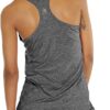 icyzone Women's Sports Top, Yoga Tank Top, Racerback Top, Running, Fitness, Functional Shirt, Pack of 3