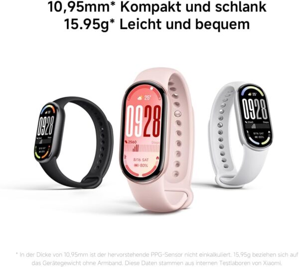 51i9ermDBQL._AC_SL1000_.jpg Xiaomi Smart Band 10, Smart Watch, Fitness Tracker, 1.72 Inch AMOLED Display, 21 Day Battery, 5ATM Water Resistance, SPO₂ & Heart Rate Monitor, Sleep Monitor, 150+ Sports Modes, Ceramic Edition Pearl White