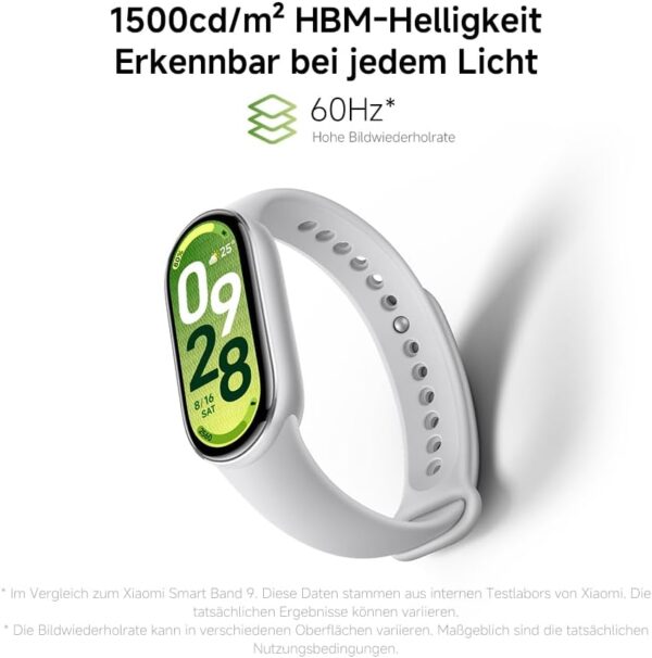 51wVsOgsi-L._AC_SL1000_.jpg Xiaomi Smart Band 10, Smart Watch, Fitness Tracker, 1.72 Inch AMOLED Display, 21 Day Battery, 5ATM Water Resistance, SPO₂ & Heart Rate Monitor, Sleep Monitor, 150+ Sports Modes, Ceramic Edition Pearl White