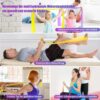 COFOF Fitnessbänder 4er-Set, Gymnastikband mit 4 Widerstandsstufen, Fitnessband mit Tragetasche & Übungsanleitung Geliefert Ideal für Yoga, Pilates