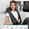 Neck Massager with Heat, 3D Neck Massager Shiatsu Massager for Back Shoulder, Christmas Gifts for Dad Mum, Back Massager for Women Men