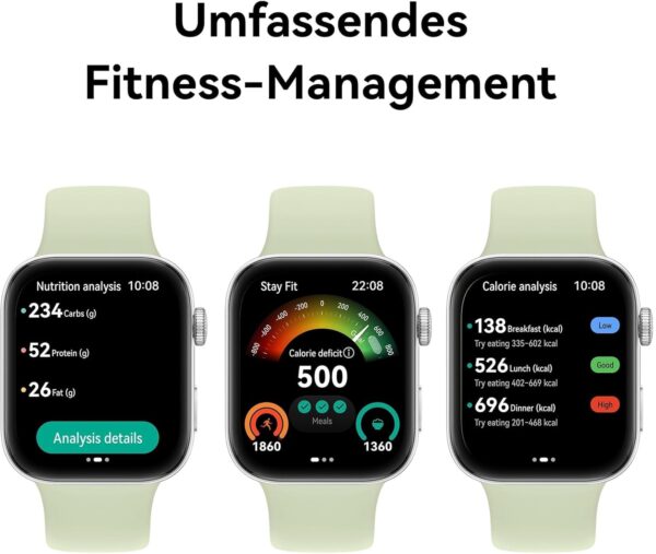 HUAWEI Watch FIT 3, 1.82 inch AMOLED Display, Ultra Slim Design, Bluetooth Calls, Up to 10 Days Battery Life, Compatible with iOS & Android, Comprehensive Health & Fitness Management, GPS, Black | 24/7 tracking allows seamless fitness & sleep monitoring. Perfect for athletes for daily vitality analysis.