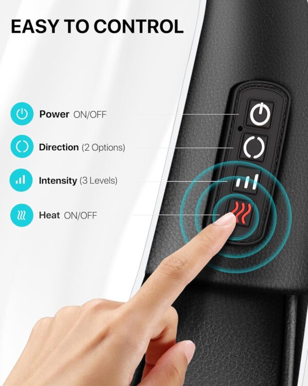 Neck Massager with Heat, 3D Neck Massager Shiatsu Massager for Back Shoulder, Christmas Gifts for Dad Mum, Back Massager for Women Men