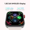 HUAWEI Watch FIT 3, 1.82 inch AMOLED Display, Ultra Slim Design, Bluetooth Calls, Up to 10 Days Battery Life, Compatible with iOS & Android, Comprehensive Health & Fitness Management, GPS, Black | 24/7 tracking allows seamless fitness & sleep monitoring. Perfect for athletes for daily vitality analysis.